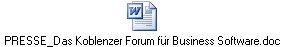 PRESSE_Das Koblenzer Forum für Business Software.doc